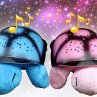 Детска музикална нощна лампа звездно небе - костенурка, снимка 3 - Други - 29525425