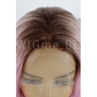 Къса розова на вълни лейс фронт перука Алиса, снимка 6 - Аксесоари за коса - 29204186