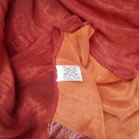 Италиански шал коприна и лен, снимка 4 - Шалове - 31985240