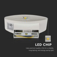 LED Аплик 5W Бял Неутрално Бяла Светлина, снимка 5 - Лампи за стена - 37734115