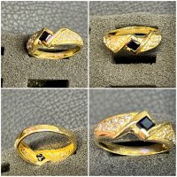 Златни пръстени 14 к 585 gold zlato zlatni prasteni prasten златен пръстен , снимка 10 - Пръстени - 38078562