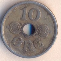Дания 10 йоре 1924 година, снимка 1 - Нумизматика и бонистика - 38084980