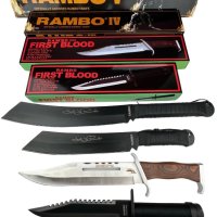 ловен нож тактически огромен лазерно заточен RAMBO III за оцеляване, снимка 4 - Ножове - 42076698