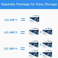 LCL Съвместима с LC125 LC125XL LC125XLC LC125XLM LC125XLY за Brother, снимка 7 - Принтери, копири, скенери - 42520324