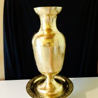 Великолепна британска бронзова ваза 30 см. , снимка 1 - Вази - 29420833