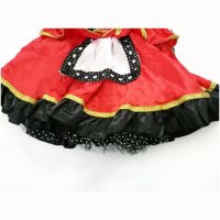 Halloween costume -  Червената шапчица  Рокля, ръкавици, наметало, чанта тип бонбон Размер  С/М  90 , снимка 4 - Комплекти - 38240243