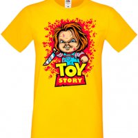 Мъжка тениска Toy Story Chucky,Изненада,Повод,Подарък,Празник, снимка 2 - Тениски - 37652331