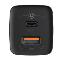 Зарядно за телефон, таблет и др. USB и Type C изходи 65W Baseus CCGAN2L-B01 GaN2 Lite Fast Charge, снимка 3 - Друга електроника - 38623014