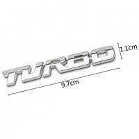 3D Метален Стикер за кола - Турбо, снимка 8 - Аксесоари и консумативи - 29425332