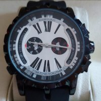 Мъжки луксозен часовник Roger Dubuis Excalibur  3 Time Zones Worldtimer, снимка 3 - Мъжки - 36762452