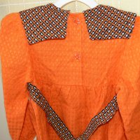 Оранжева рокличка от мек плат, снимка 4 - Детски рокли и поли - 31996612