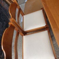 Комплект маса със 4 стола, снимка 2 - Маси - 39960245