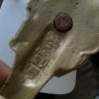 Стара масивна месингова българска закачалка, снимка 4 - Други ценни предмети - 40165947