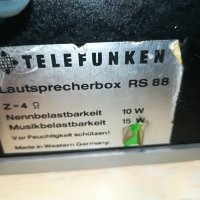 Telefunken rs 88-тонколони-2бр-внос швеицария 25х20х11см, снимка 11 - Тонколони - 30095933