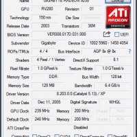Видео карта ATi Radeon Gigabyte R9250 AGP, снимка 8 - Видеокарти - 30065852