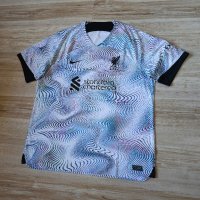 Оригинална мъжка тениска Nike Dri-Fit x F.C. Liverpool / Season 22-23 (Away), снимка 2 - Тениски - 44474871