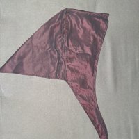 Забрадка тъмно вишнево червено сатенен нюанс, снимка 1 - Шапки - 44369918
