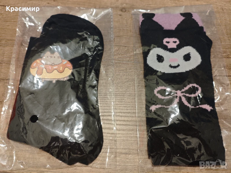 Детски чорапи Pusheen и Kuromi, снимка 1