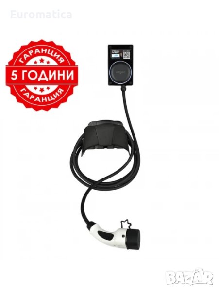 ЗАРЯДНА СТАНЦИЯ EVPOINT EV7 5 М КАБЕЛ ТИП 2 | 7.4 KW AC | ЧЕРЕН ЦВЯТ, снимка 1