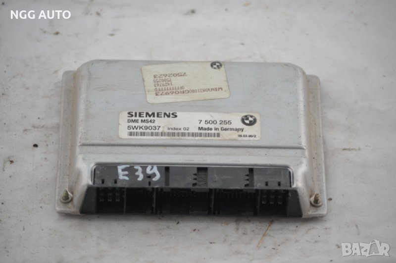 Компютър Двигател SIEMENS 5WK9037 DME MS42 7 500 255, DME7500255, 7500255 за BMW E38 E39 E46 2.8 , снимка 1