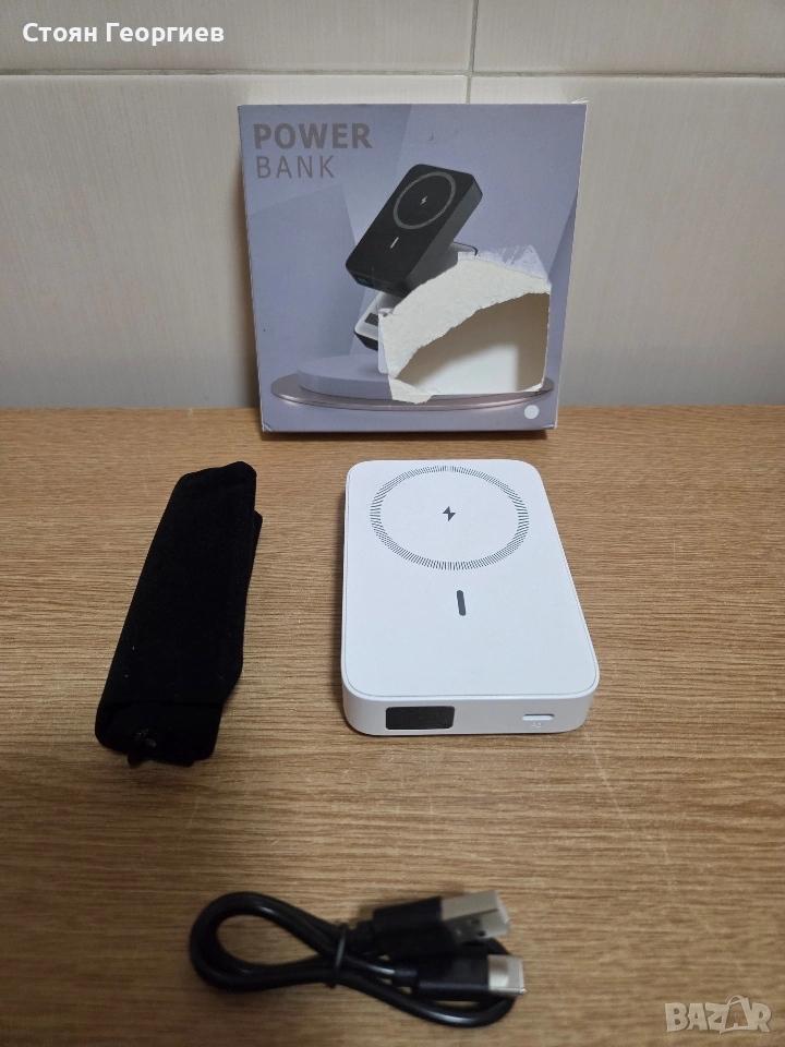 Безжичен POWERBANK съвместимо с MagSafe за iPhone, снимка 1