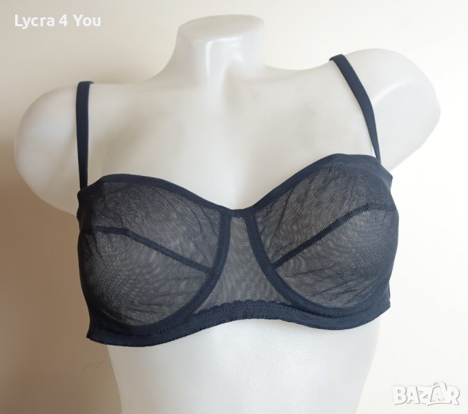 La Perla 80B черен тюлен прозрачен сутиен, снимка 1