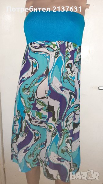 Дамска КЪСА  Феерична РОКЛЯ  - Размер S , снимка 1