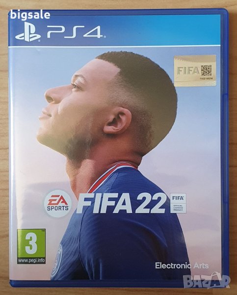 FIFA 22 PS4 Playstation 4 Плейстейшън 5 ФИФА 2022 футбол мач диск игра ...