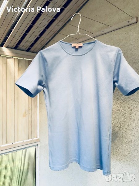 Гладка плътна тениска-блуза,памук, снимка 1
