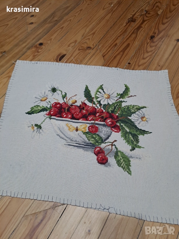 Гоблен "Натюрморт с череши ", снимка 1