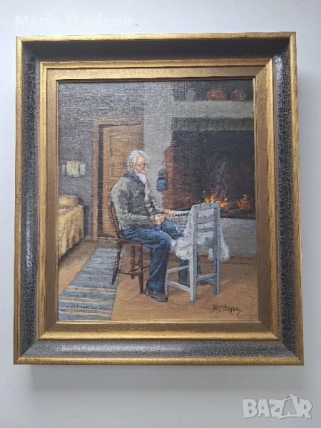 Картина маслени бои върху платно , снимка 1