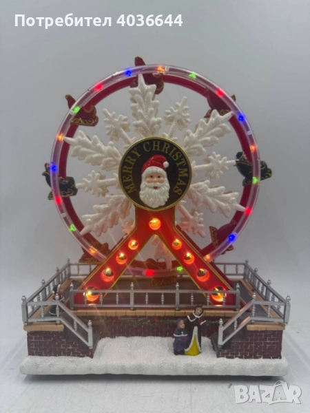 Коледно Виенско колело с музика и Led светлини, снимка 1