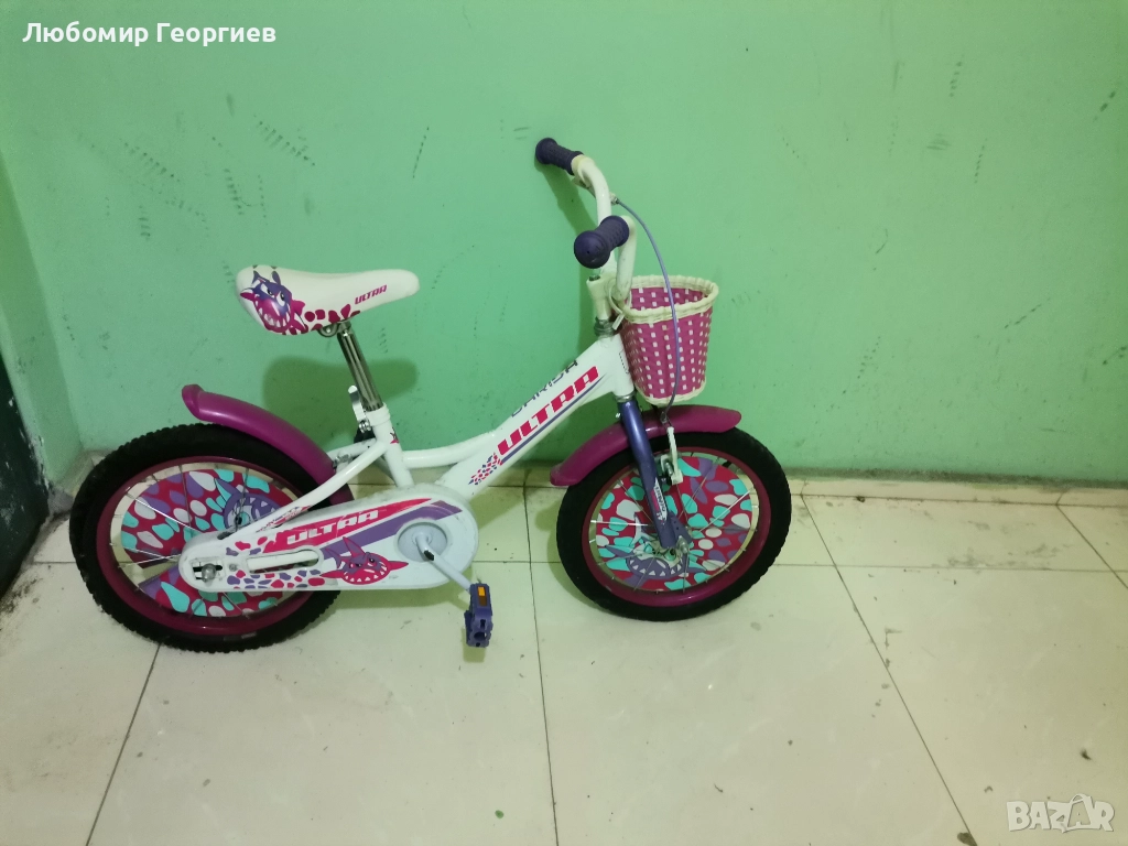 детско колело Ultra Larisa 16 бяло, снимка 1