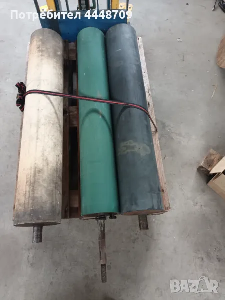 Продавам 3 бр.гумирани валове, снимка 1