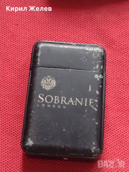 МЕТАЛНА ЗАПАЛКА SOBRANIE LONDON РАБОТИ МНОГО КРАСИВА СТИЛЕН ДИЗАЙН 7449, снимка 1