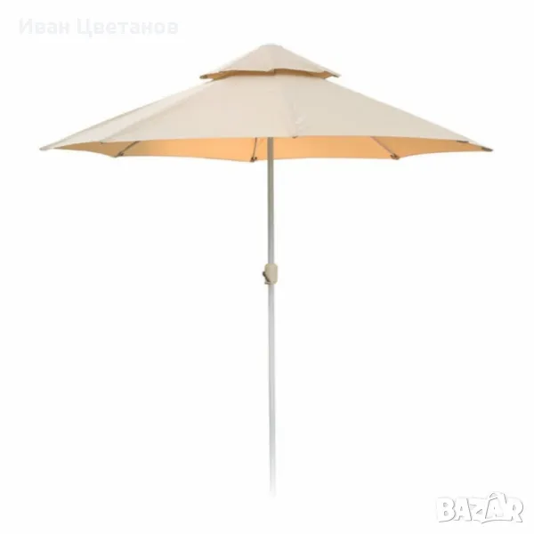 Плажен чадър Кафяв – 220см/270см диаметър NS 3906/NS 3907, снимка 1