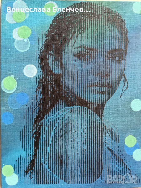 Авторска картина "Отразена в съня", снимка 1