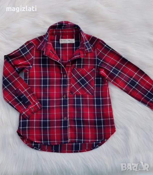 Карирана риза ZARA  3-4 години, снимка 1