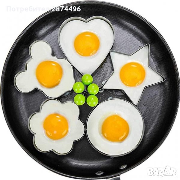 2856 Формичка за пържени яйца, метална, снимка 1