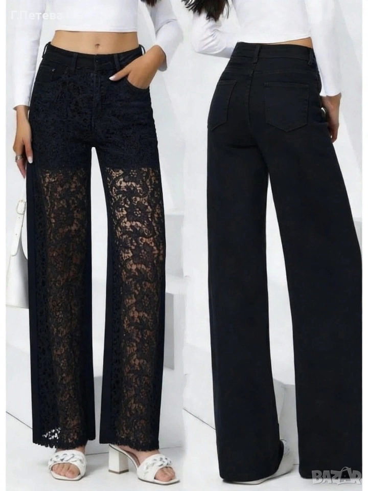 ❌Дънки с дантела , снимка 1