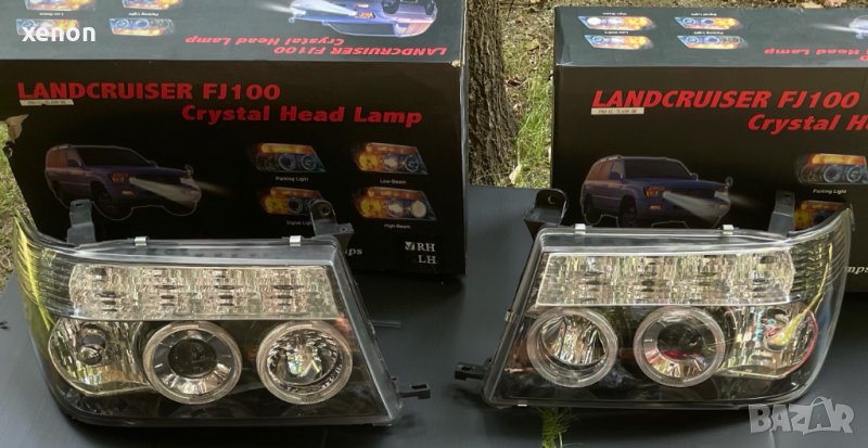 Фарове LED Angel Eyes за Toyota Landcruiser LC100 / FJ100 (1998-2007) L+R, снимка 1