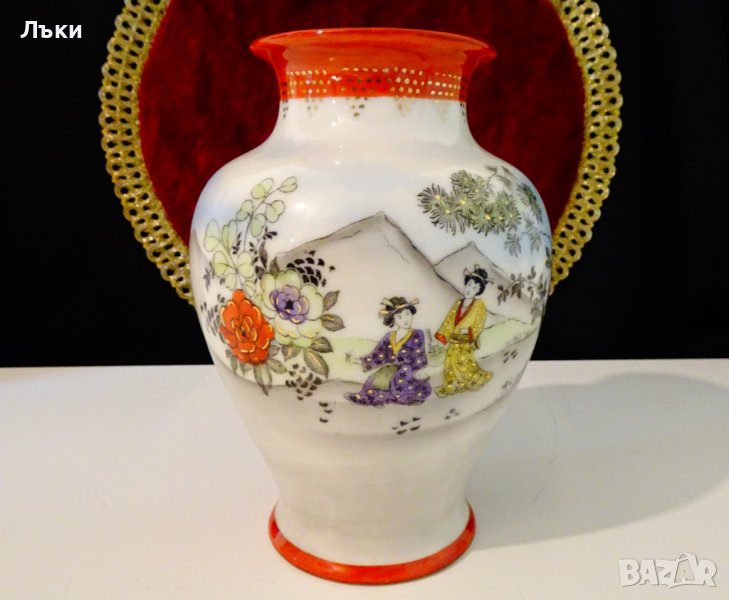 Старинна ваза китайски порцелан,маркирана. , снимка 1