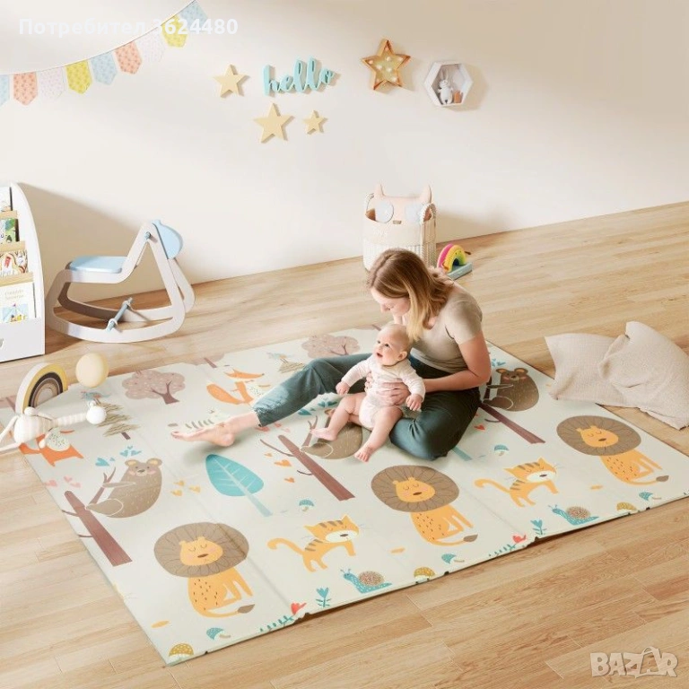 Килимче за игра сгъваемо термо 4841, снимка 1