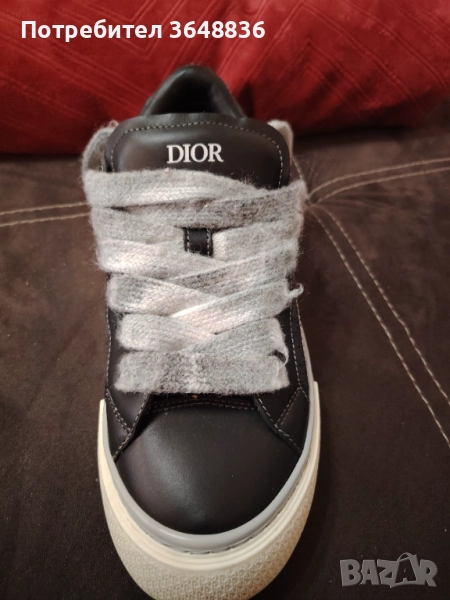 Оригинални кецове на dior естествена кожа с оригинални връзки, снимка 1