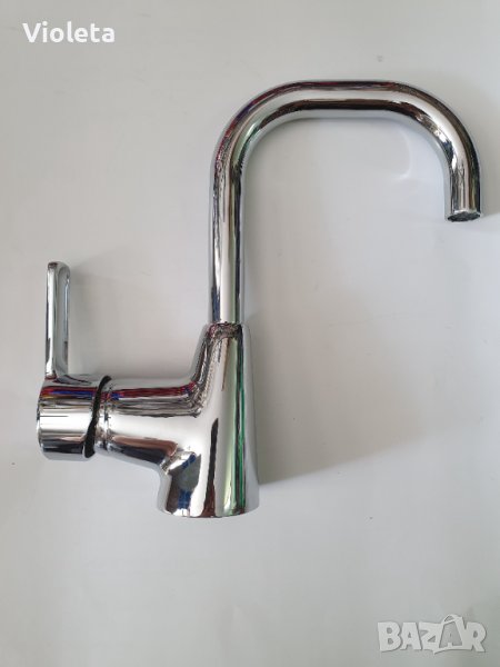 Смесител стоящ за умивалник с висок тръбен чучур Видима серия Calista, снимка 1