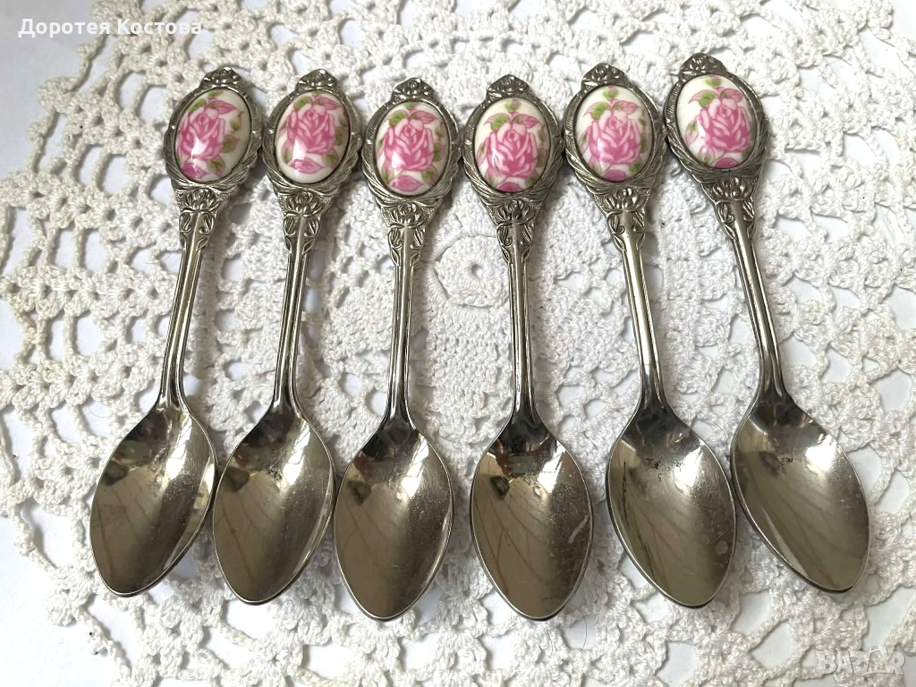 Красиви лъжички от Япония с порцелан, снимка 1