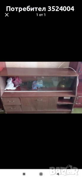 Скрин  с витрина  две чекмеджета шкаф и два рафта, снимка 1