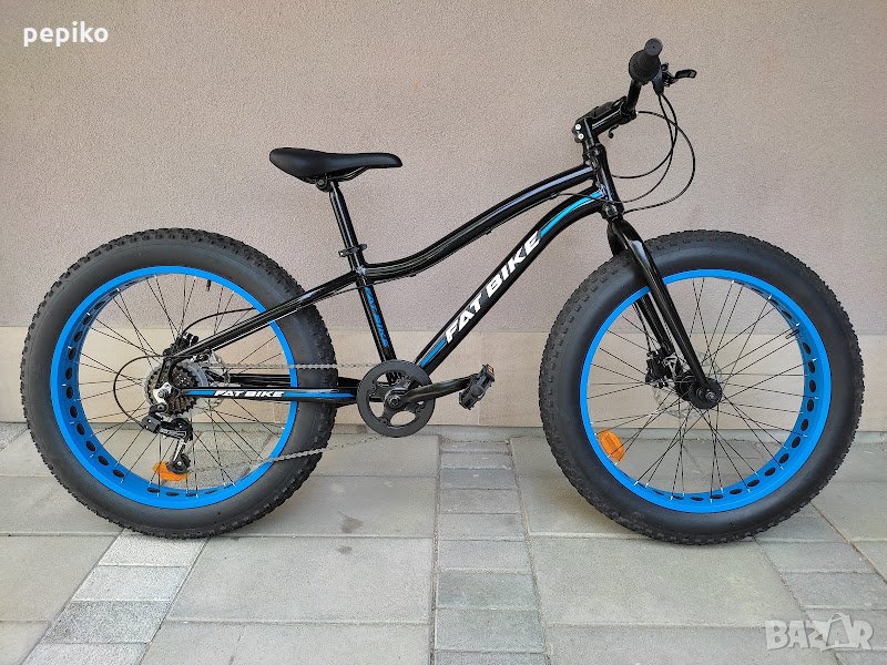 Продавам колела внос от Германия алуминиев велосипед FAT BIKE 24 цола ХИДРАВЛИКА диск, снимка 1