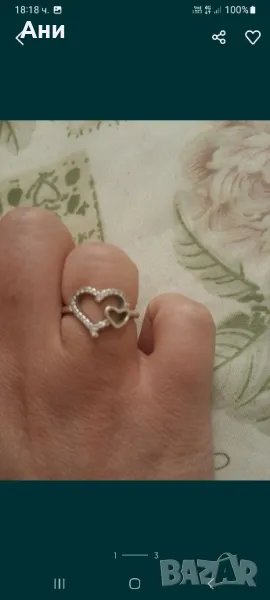 Сребърен пръстен, снимка 1