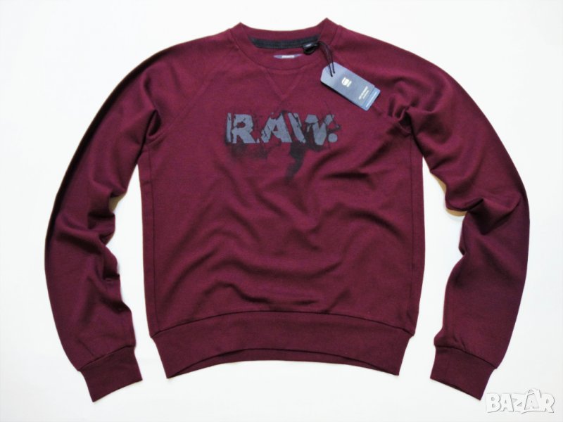 НОВ! G-star Bylzia Cropped R L Ultimate Stretch Sweatshirt Мarron Дамски Суичър XS, снимка 1